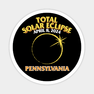 Total Solar Eclipse 2024 - Pennsylvania Magnet